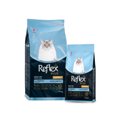 Reflex Plus Hairball Adult Cat Food with Salmon Premium Dry Cat Food