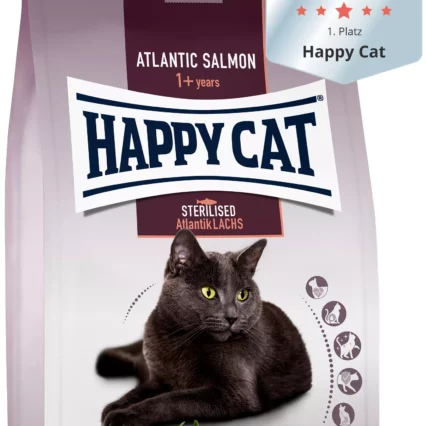 Happy Cat Sterilised Atlantic Salmon at MiniPetsWorld - Product Image