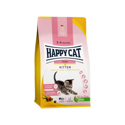 Happy Cat Young Kitten Farm Poultry 1.3kg Dry Food