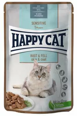 Happy Cat MIS Sensitive Skin & Coat - Specially Formulated for Cats with Sensitive Skin and Coat Health Needs