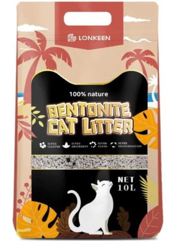 Lonkeen Bentonite Cat Litter - Clumping and Odor Control Litter