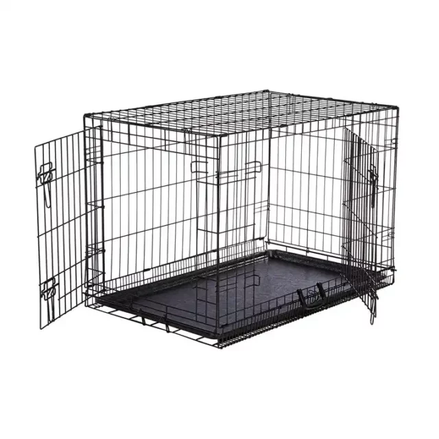 Foldable steel cage for cats and dogs -Mini pets world
