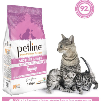PetLine Mother & Baby Cat Food at MiniPetsWorld