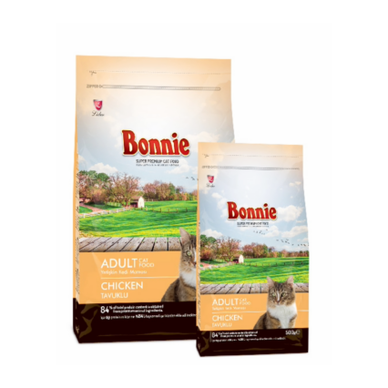 Bonnie Adult Cat Food with Chicken Complete Dry Food for Adult Cats
