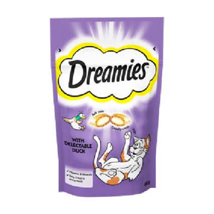 Dreamies Cat Treats With Duck