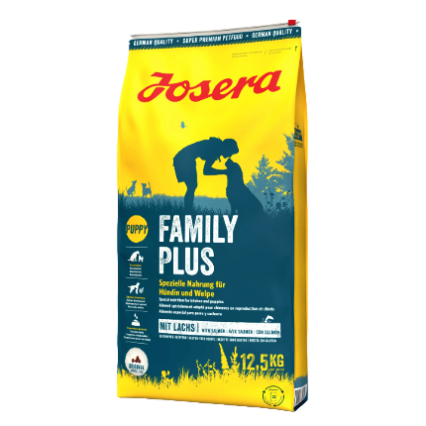Josera Family Plus Dog Food for Puppies and Pregnant Dogs – 12.5kg Bag