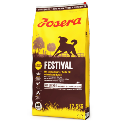 Josera Festival Adult Dog Food 12.5kg with salmon and gravy for picky dogs