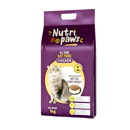 Nutri Paws Cat Food Chicken Flavor for All Life Stages