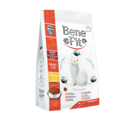Benefit Adult Multi-Cat Chicken Formula Cat Food – 1.5 kg Bag