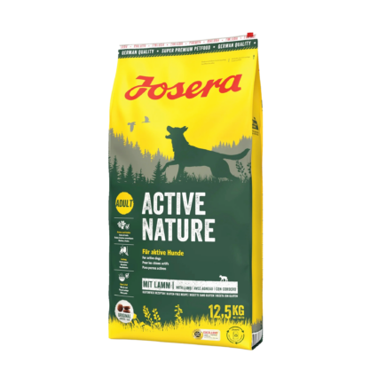 Josera Active Nature Adult Dog Food 12.5 kg – Poultry & Lamb, High Energy Natural Dog Food