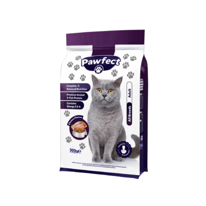 pawfect adult cat food 500g premium nutrition