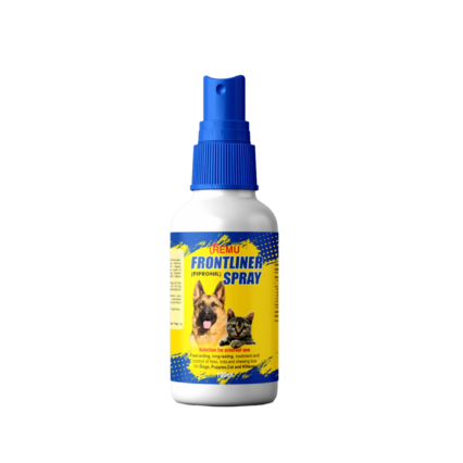 Remu Frontliner Spray Anti-Fleas Spray for Dogs and Cats – 100ml, kills fleas, ticks, and lice