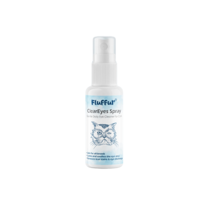 Fluffer Clear Eyes Spray for Cats and Dogs Bottle