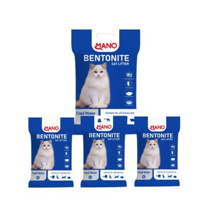 MANO Bentonite Cat Litter Cool Water- Deal of 4 packs
