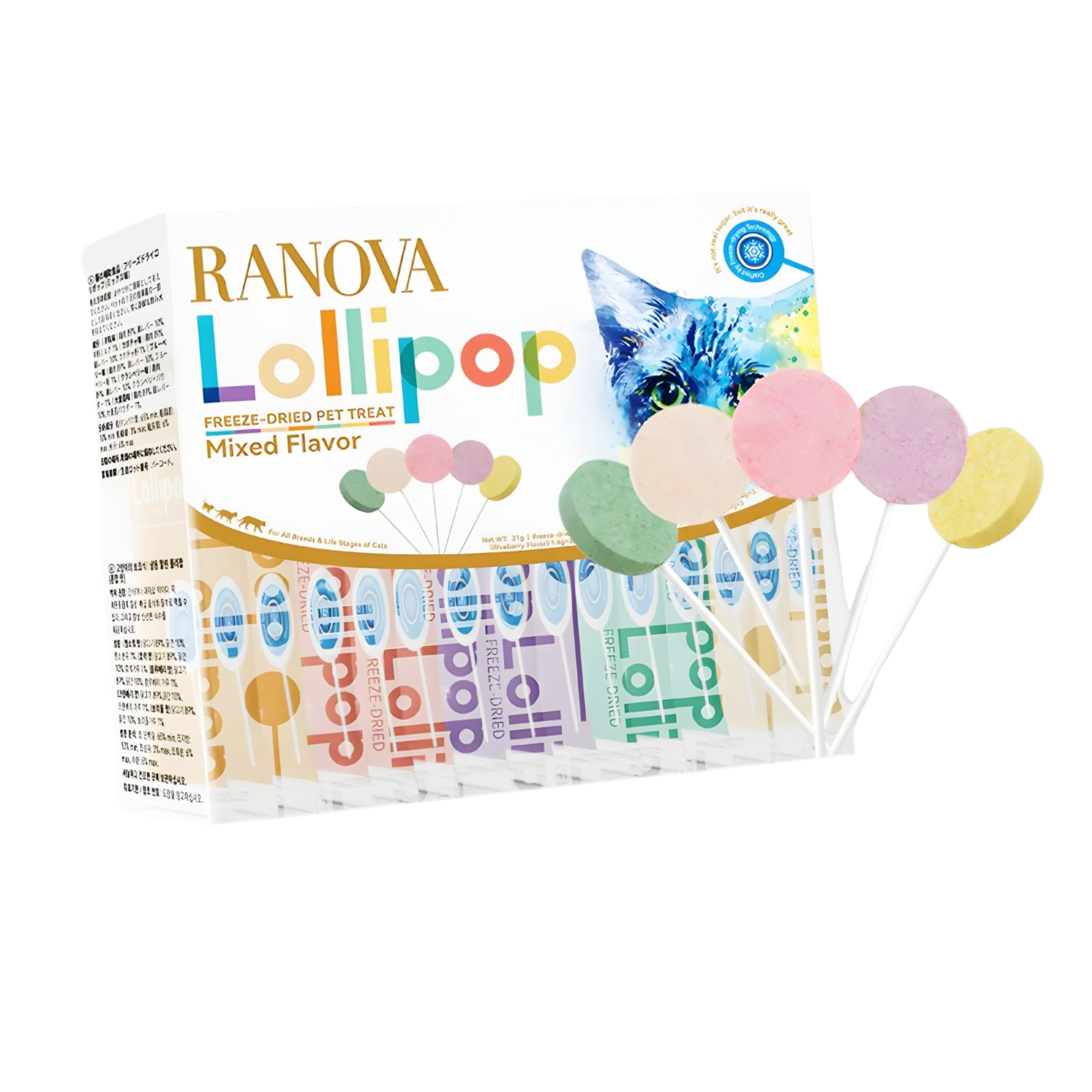 Ranova-Cat-Lollipop-Freeze-Dried-Pet-Treat-Mini-Pets-World Ranova Cat Lollipop freeze dried high protein treat for cats mixed flavours