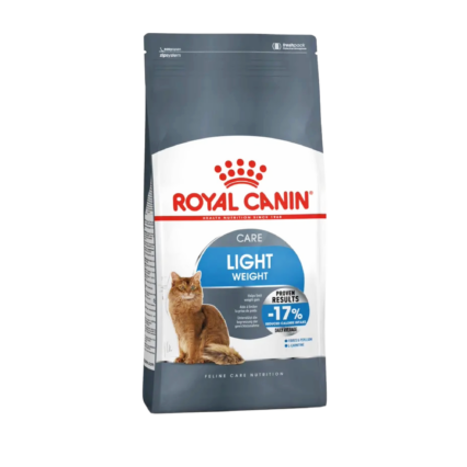 Royal Canin Light Weight Care adult cat food bag