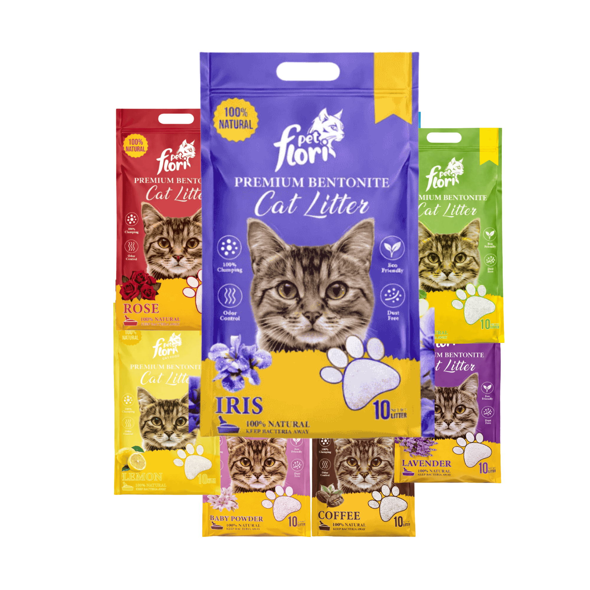 flori-pet-premium-bentonite-cat-litter-mini-pets-world Flori Pet Premium Bentonite Cat Litter 10 Liter Bag)