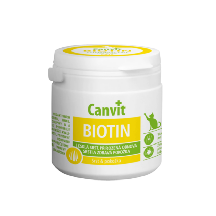 Canvit Biotin Support for Healthy Skin and Shiny Coat 100g cat supplement