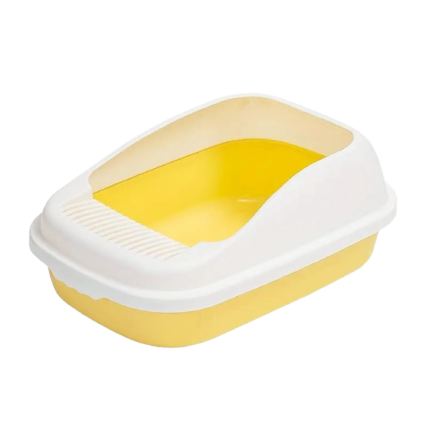 Extra Large Cat Litter Tray with High Rim Anti Spill Design