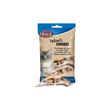 Trixie Cat Natural Dried Fish Anchovies 50g High Protein Treat