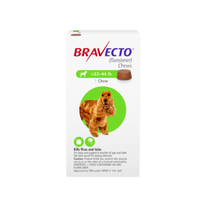 Bravecto Chewable Tablet for Medium Dogs 10 to 20kg Flea and Tick Treatment