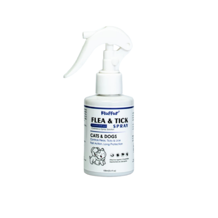 Fluffur Flea and Tick Spray for Cats and Dogs