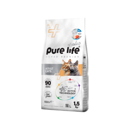 PureLife Plus Salmon Adult Cat Food 1.5KG high protein dry cat food for cats