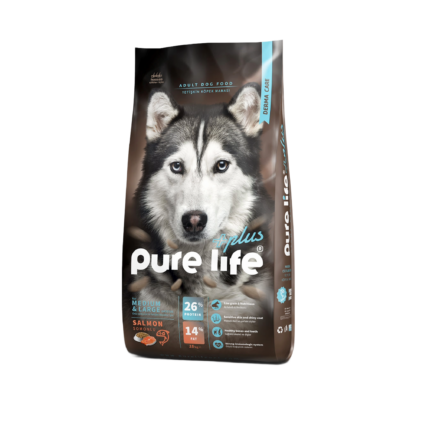 Purelife Plus Adult Dog Food with Salmon 15kg Premium Dry Dog Food