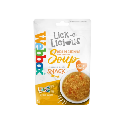 Webbox Lick-e-Licious Chicken Soup cat treat for cats and kittens