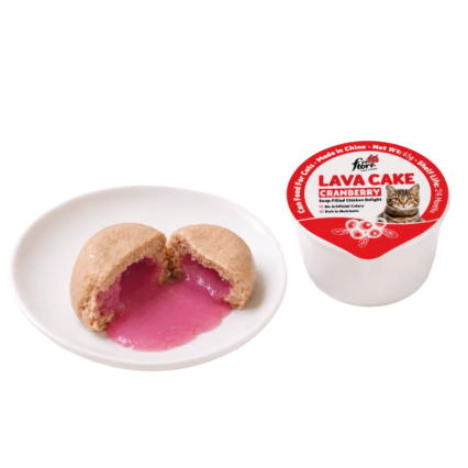 Flori Pet Lava Cake Cranberry Soup Filled Chicken Cat Treat 65g