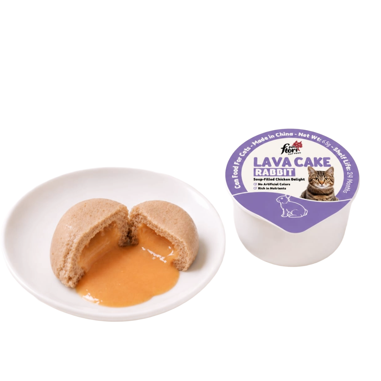 flori-pet-lava-cake-rabbit-cat-treat-mini-pets-world Flori Pet Lava Cake Rabbit Soup Filled Chicken Cat Treat 65g