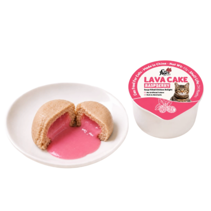 Flori Pet Lava Cake Raspberry Soup Filled Chicken Cat Treat 65g