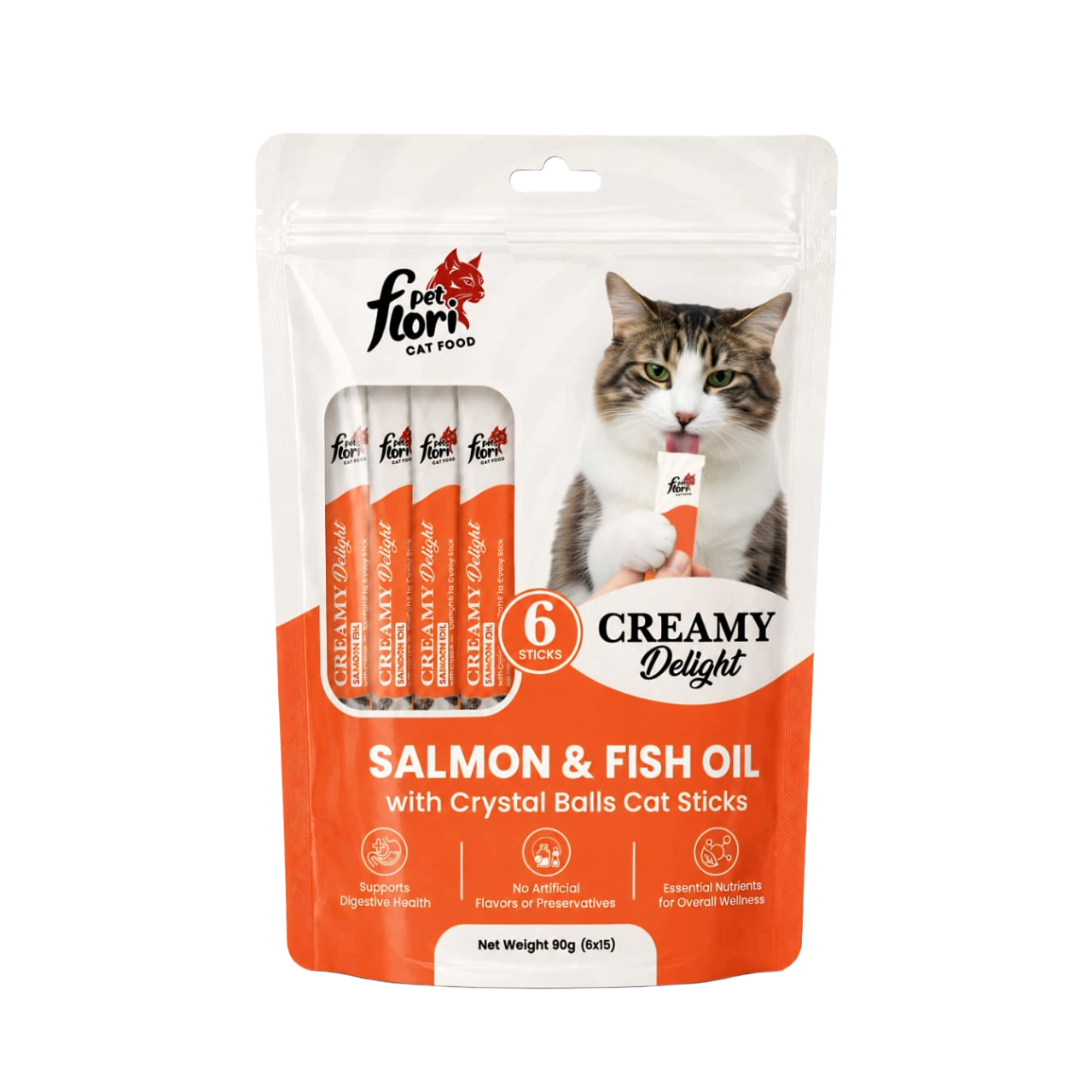 flori-pet-salmon-and-fish-oil-cat-treat-mini-pets-world Flori Pet Salmon and Fish Oil Cat Creamy Treat 90g
