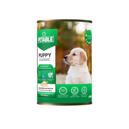 Petable Puppy Classic Chicken Wet Dog Food with Gravy