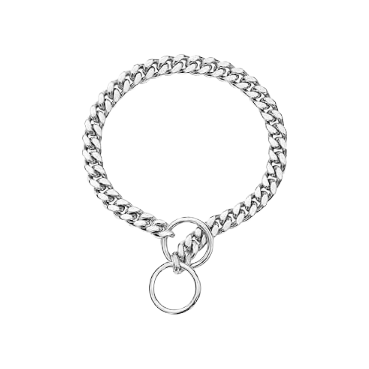 stainless-steel-dog-choke-chain-mini-pets-world Premium stainless steel choke chain dog collar Cuban link heavy duty training collar