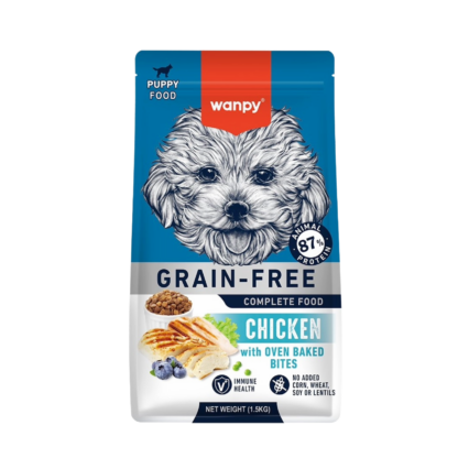Wanpy Grain Free Puppy Food Chicken with Oven Baked Bites 1.5kg