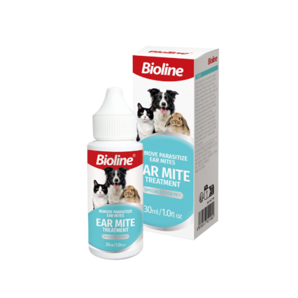Bioline Ear Mite Treatment 30ml for dogs and cats