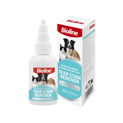 Bioline Tear Stain Remover 50ml for dogs cats and small animals