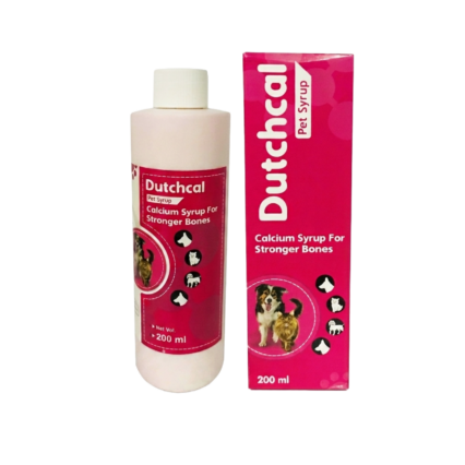 Dutchal Pet Calcium and Vitamin Syrup for Dogs and Cats 200ml