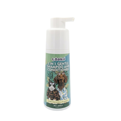 Cookie 2 in 1 Gentle Shampoo and Conditioner for Cats and Dogs 500ml