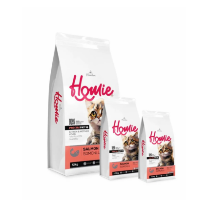 Homie Low Grain Salmon Kitten and Mother Cat Food High Protein Dry Cat Food