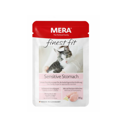 MERA Finest Fit Sensitive Stomach Jelly Wet Cat Food with Chicken and Camomile 85g
