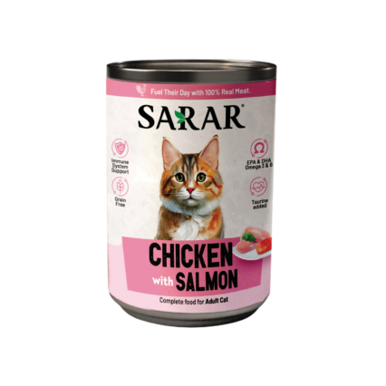 SARAR Chicken with Salmon Wet Cat Food 400g premium complete wet cat food