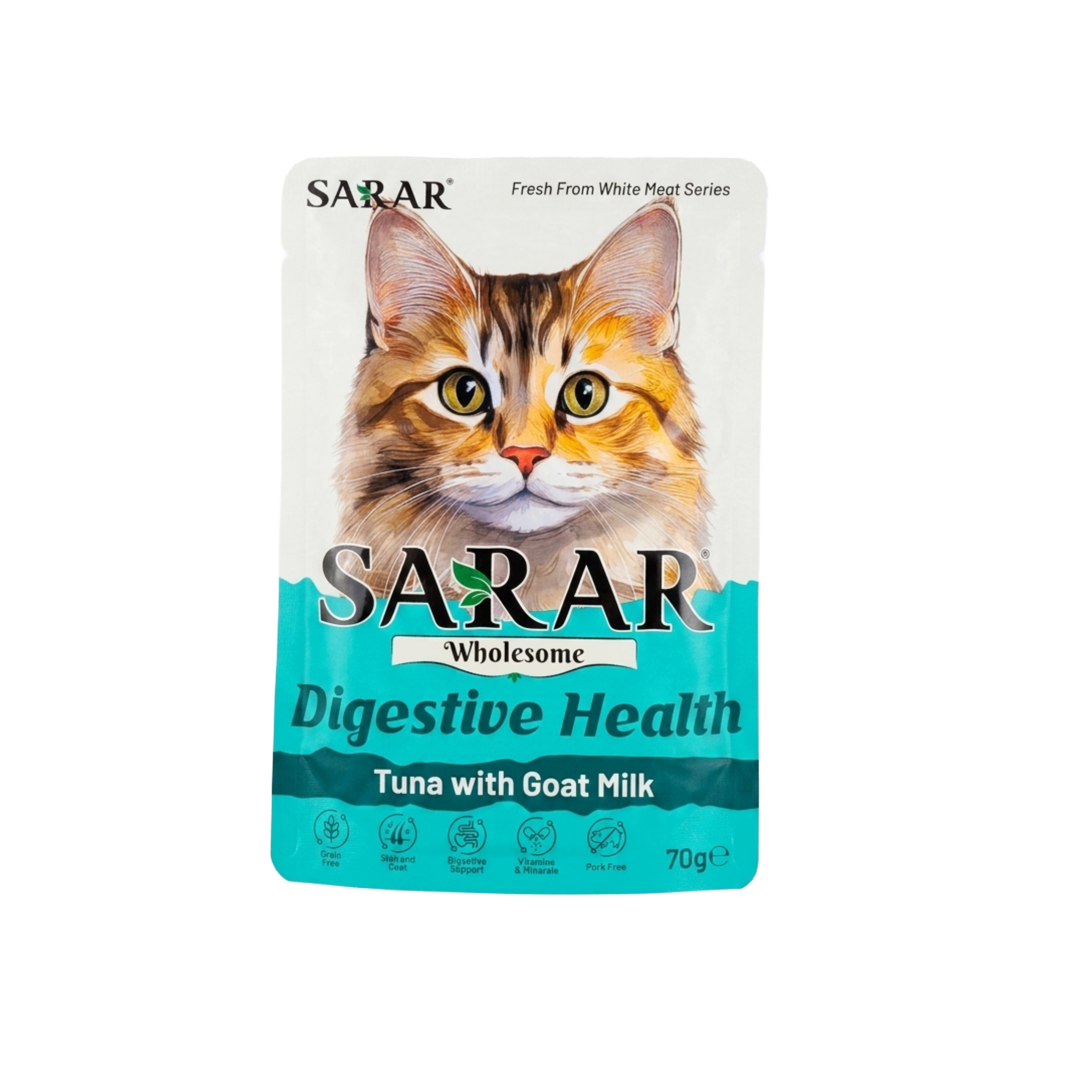 sarar-digestive-health-wet-cat-food-tuna-with-goat-milk-70g Sarar Digestive Health Wet Cat Food Tuna with Goat Milk 70g