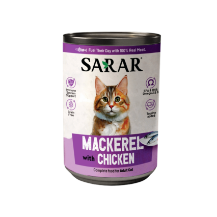 SARAR Mackerel with Chicken Wet Cat Food 400g premium complete wet cat food