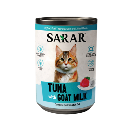 SARAR Tuna with Goat Milk Wet Cat Food 400g premium complete wet cat food