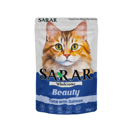 SARAR Wholesome Cat Pouch Tuna with Salmon Beauty 70g wet cat food