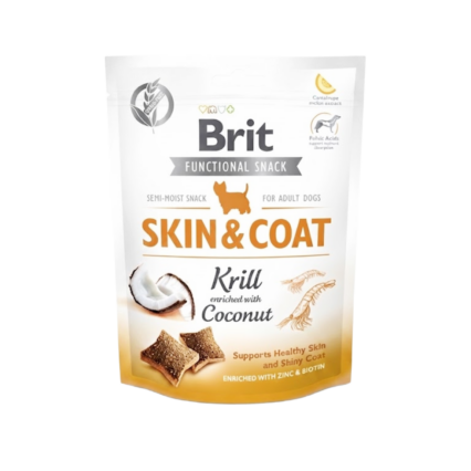 Brit Care Skin and Coat Krill dog snack with coconut 150g