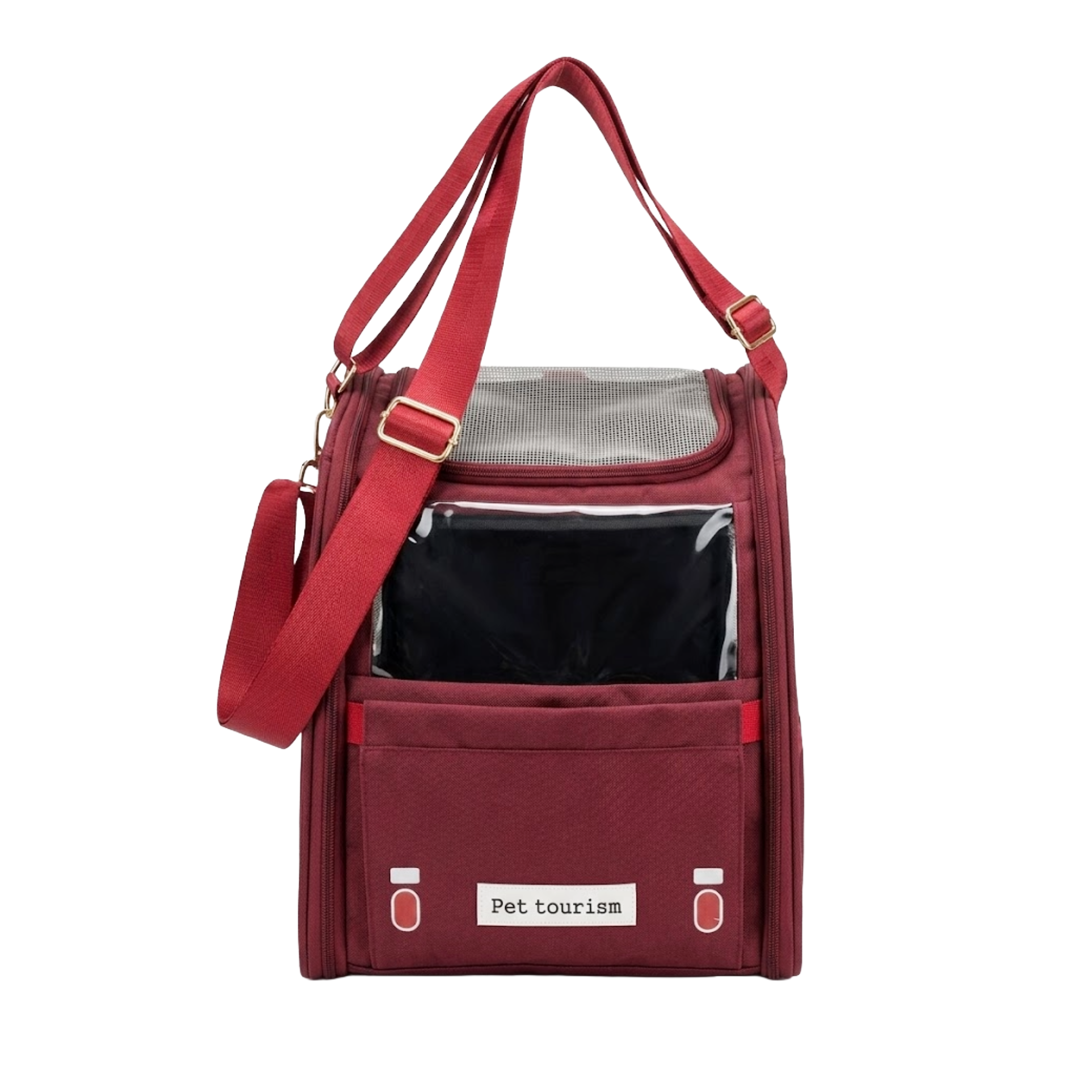 bus-style-pet-travel-bag-03 Deluxe Bus Style Pet Travel Carrier for Cats and Small Dogs