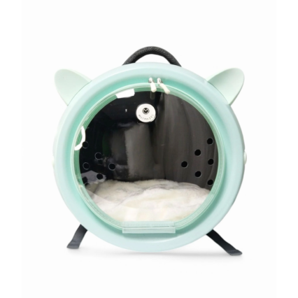 MATMAZEL Cute Cat-Ear Pet Carrier Backpack with Clear Bubble Window for Cats and Small Dogs